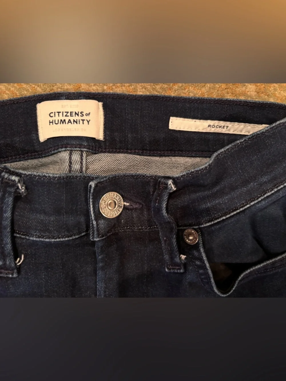 Citizens of Humanity Rocket Jeans Women’s 24 Dark Wash High Rise Skinny Stretch